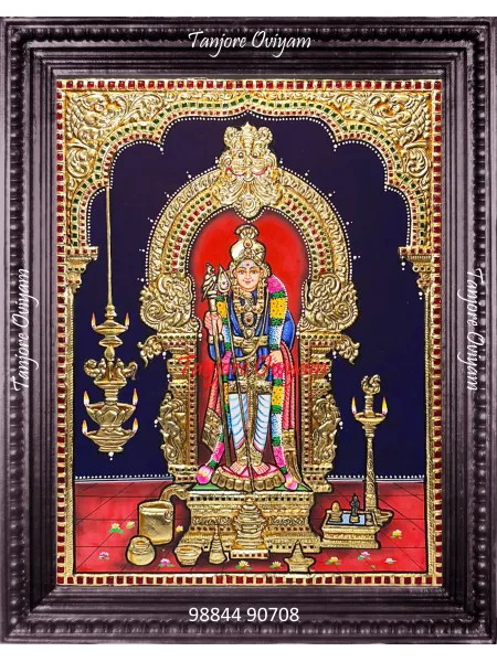 Raja Alangara Murugar Tanjore painting